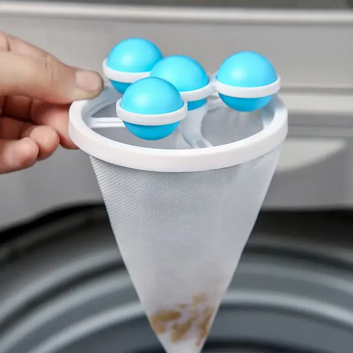 Sac de collecte de saleté réutilisable pour machine à laver