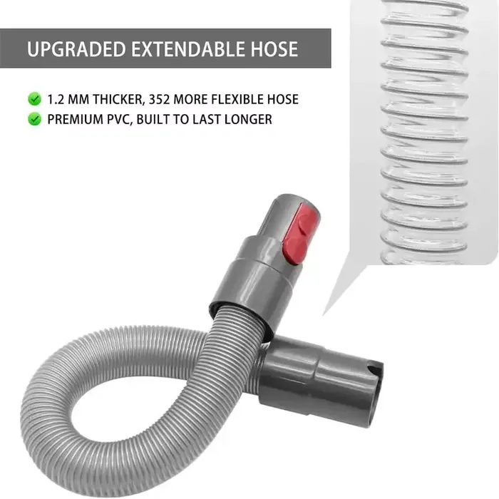 HOMEFISH Tuyau d'extension télescopique flexible pour aspirateur Dyson V7 V8 V10 V11 V15