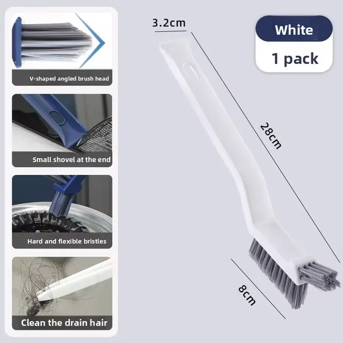 Brosse de nettoyage pour fentes à poils durs, brosse à coins pour carrelage de salle de bain, joint 