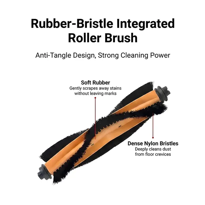 Accessoires pour aspirateur robot Derame D20 Air Plus : sac à poussière, brosse en caoutchouc, brosse latérale, filtre HEPA, chiffons de nettoyage, pièces de rechange