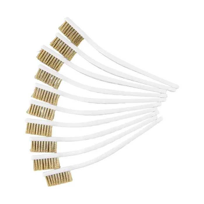 Brosse métallique en laiton 10 pièces efficace pour le nettoyage des métaux industriels