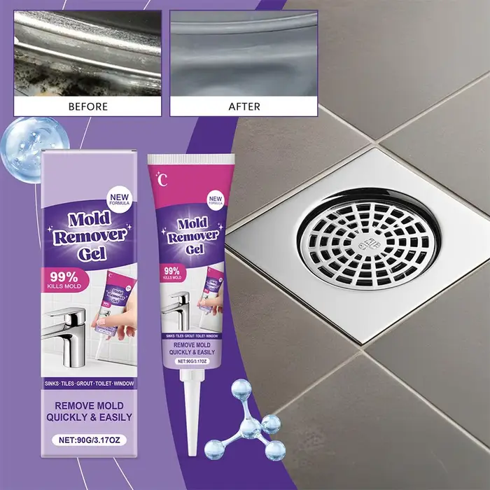 Gel nettoyant ménager pour carrelage mural