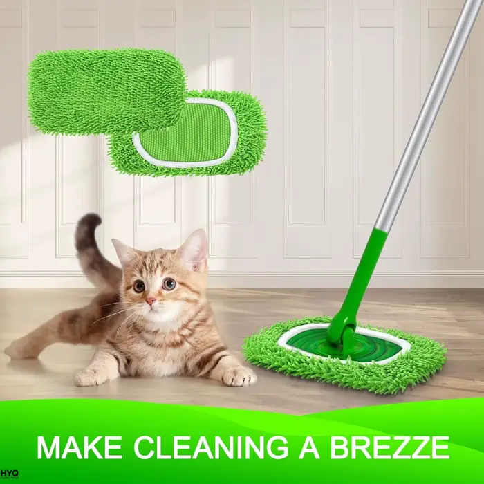 Lot de tampons de rechange compatibles Swiffer – Recharges en microfibre réutilisables
