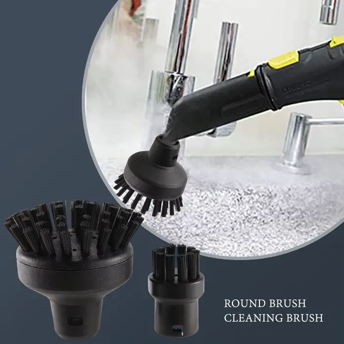 Grande brosse ronde pour nettoyeur vapeur Karcher, adaptateur d'accessoires pour livres, pour la mai