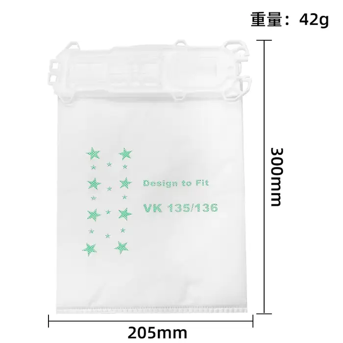 Sac à poussière de remplacement pour aspirateur Vorwerk Kobold VK135 /136