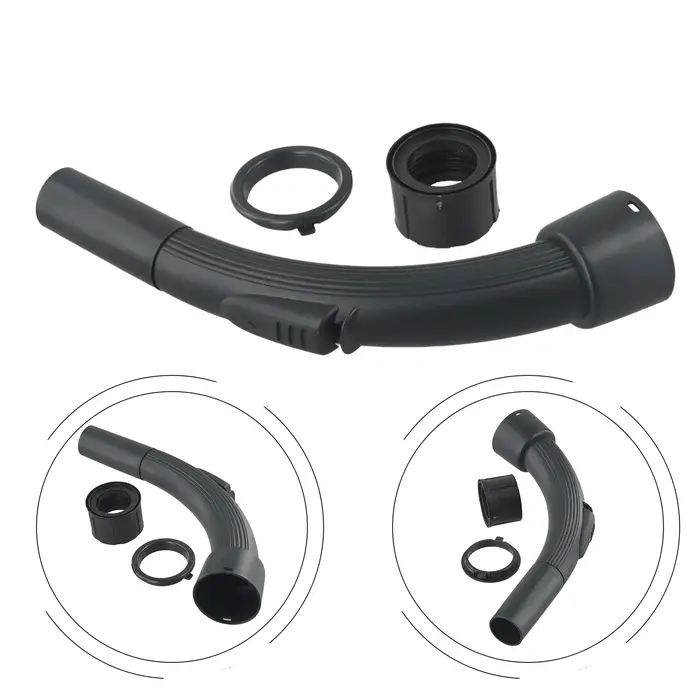 Nettoyez sans effort chaque coin et recoin avec la baguette d'aspirateur Black Spare, avec poignée courbée et extrémité de tuyau courbée de 32 mm pour Hoover.