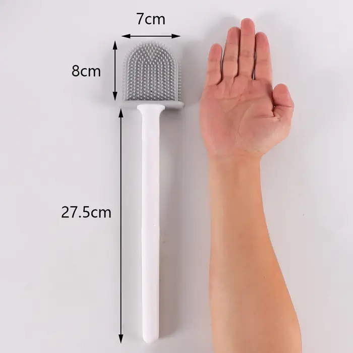 Brosse de Toilette Murale en Silicone avec Support à vaccage Rapide, Outil HOTool pour Livres