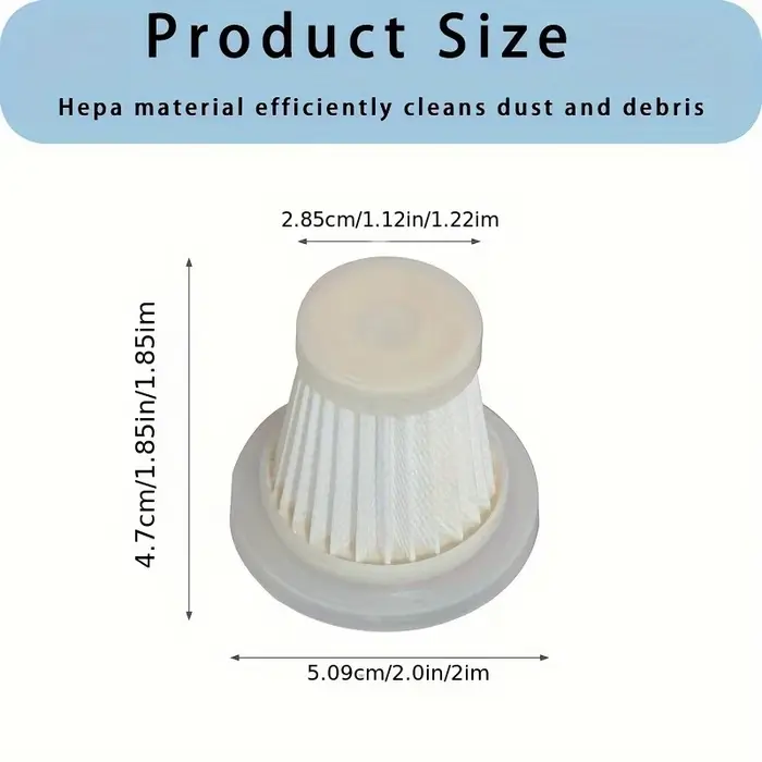 Ensemble de filtres pour aspirateur à main lavable de 6 pièces