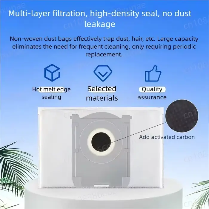Ecovacs X8 Pro Omni / DEX 56 Robot aspirateur pièces de rechange brosses latérales principales tissus de vadrouille filtres HEPA sacs à poussière accessoires