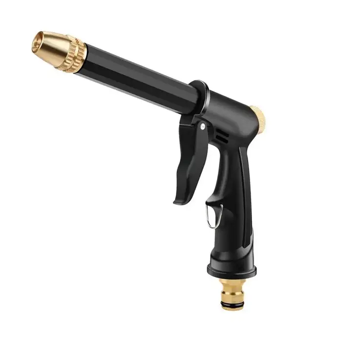 Pistolet de lavage haute pression réglable avec buse en laiton, pistolet à eau portatif pour voiture