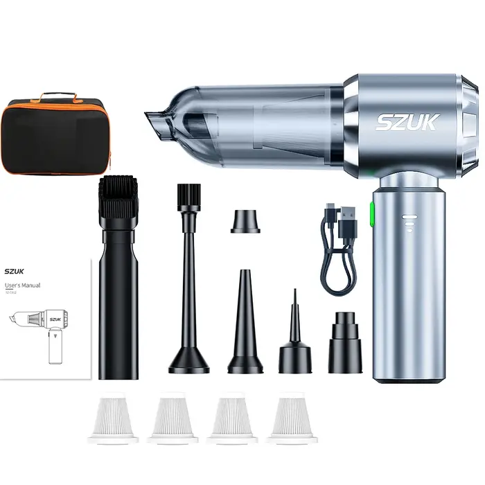 Aspirateur de voiture SZUK 180000 Machine de nettoyage portative sans fil PA pour clavier