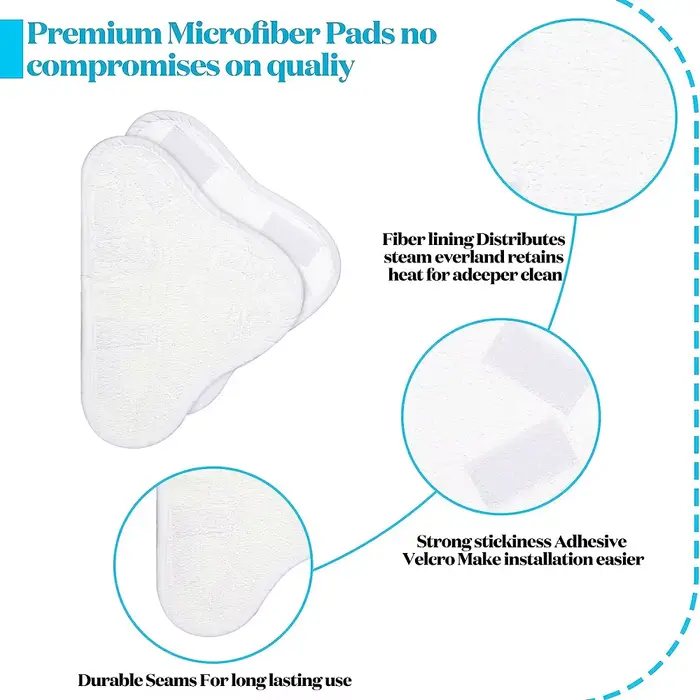 Tampon en tissu microfibre pour vadrouille à vapeur de remplacement