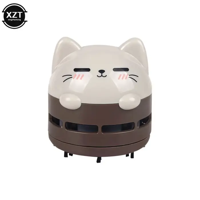 Mini aspirateur de bureau Portable, Rechargeable par USB, gomme en forme de dessin animé, brosse de 