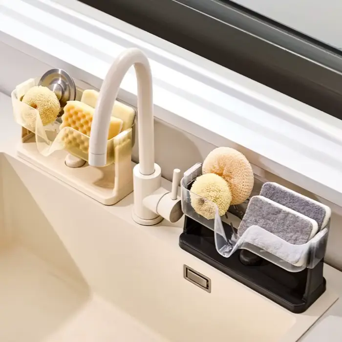 Support de rangement pour évier de cuisine à ventouse