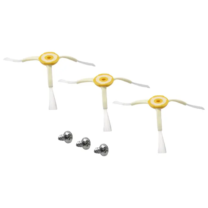 Ensemble d'accessoires de brosse latérale pour aspirateur Robot IRobot/Roomba série 500 600 700, 3 brosses de remplacement avec vis