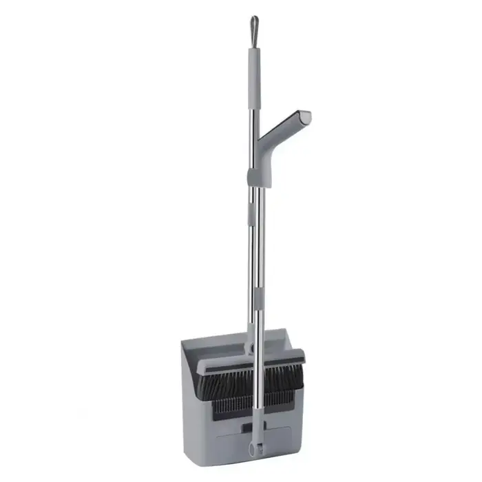 Ensemble balai et pelle 3-en-1, réglable et rotatif, pelle autoportante, balai à pousser pour usage 