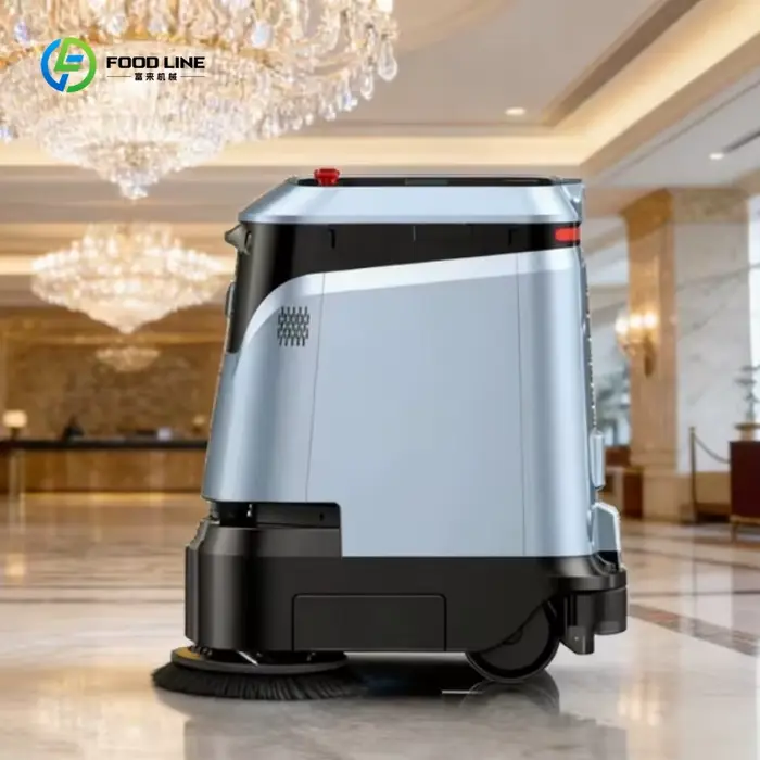 Robot de nettoyage tout-en-un avec aspiration, lavage et frottement, entièrement autonome, nettoyage
