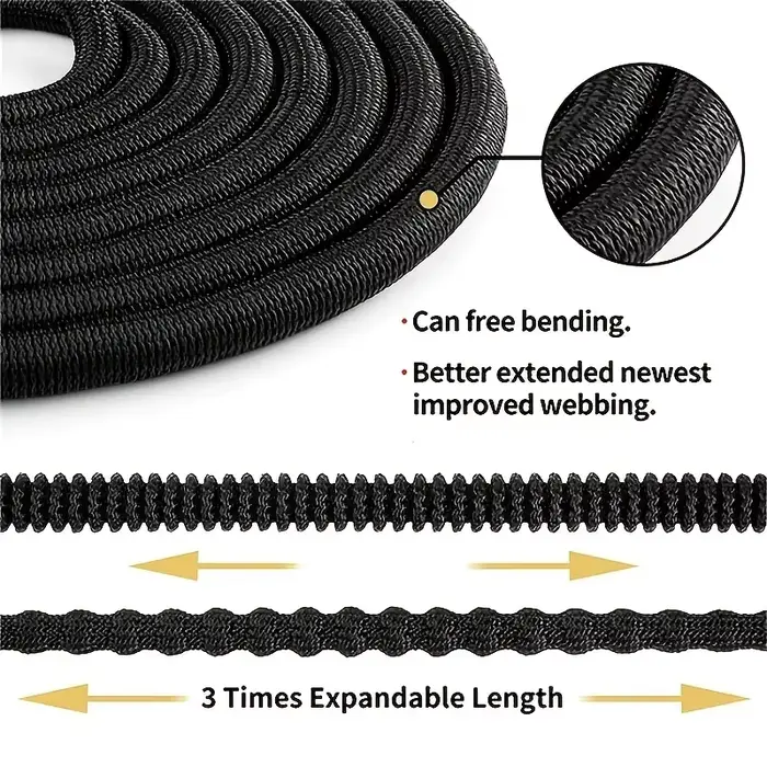 Tuyau d'arrosage Flexible et extensible de haute qualité, buse haute pression, pistolet de nettoyage