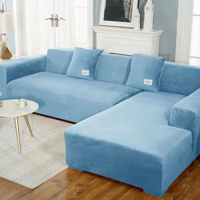 Housse de canapé extensible en velours