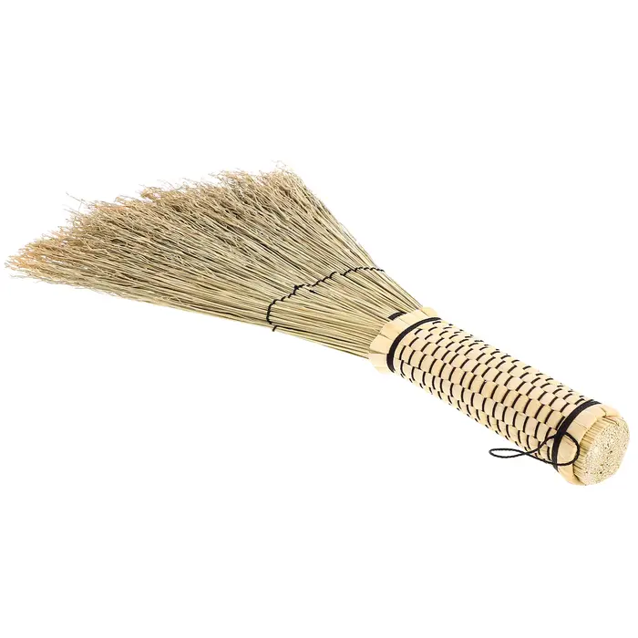 Balai à lit en paille fait main, petit balai de nettoyage tressé en maïs, mini balai ménager, outil de balayage de bureau, fournitures
