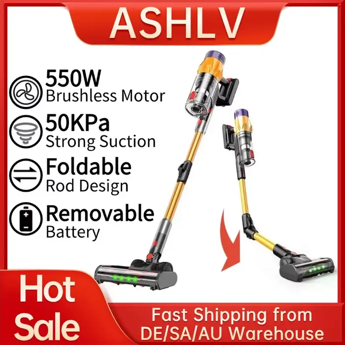 Aspirateur sans fil 50000Pa 550W