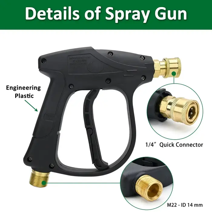 Kit de pistolet de lavage haute pression 2175PSI