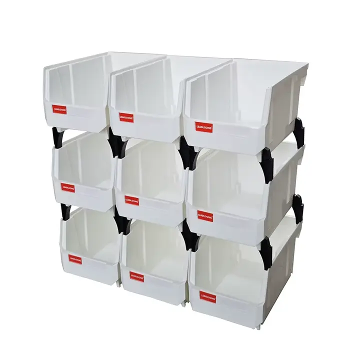 V2 couleur blanche 200*130*110mm atelier marchandises étagères organisateur bac empilable Multi outils