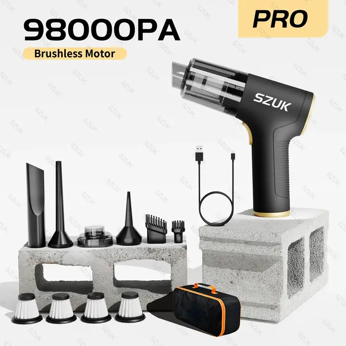Szuk 98000pa voiture aspirateur sans fil Mini forte machine de nettoyage