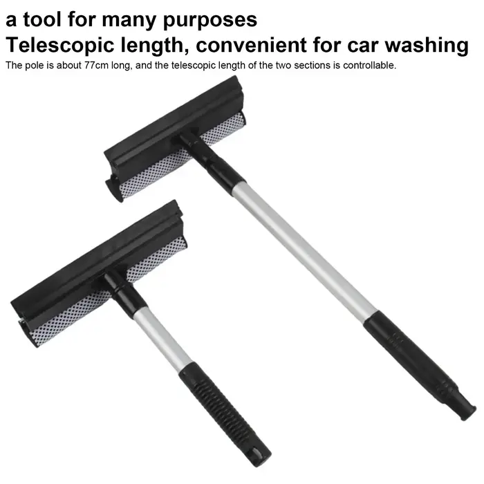 Outil de nettoyage de vitres de voiture 2-en-1