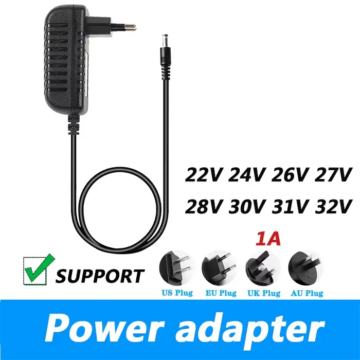 Adaptateur secteur pour aspirateur robot, chargeur, AC 110V à 220V, 22V, 24V, 26V, 27V, 28V, 30V, 31