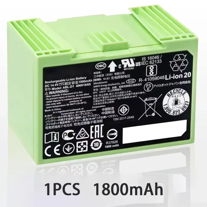 Pour iRobot Roomba i7 batterie Rechargeable 14.4V 5000mAh pour i3 i4 i5 i6 i7 i8 J7 E5 série aspirat
