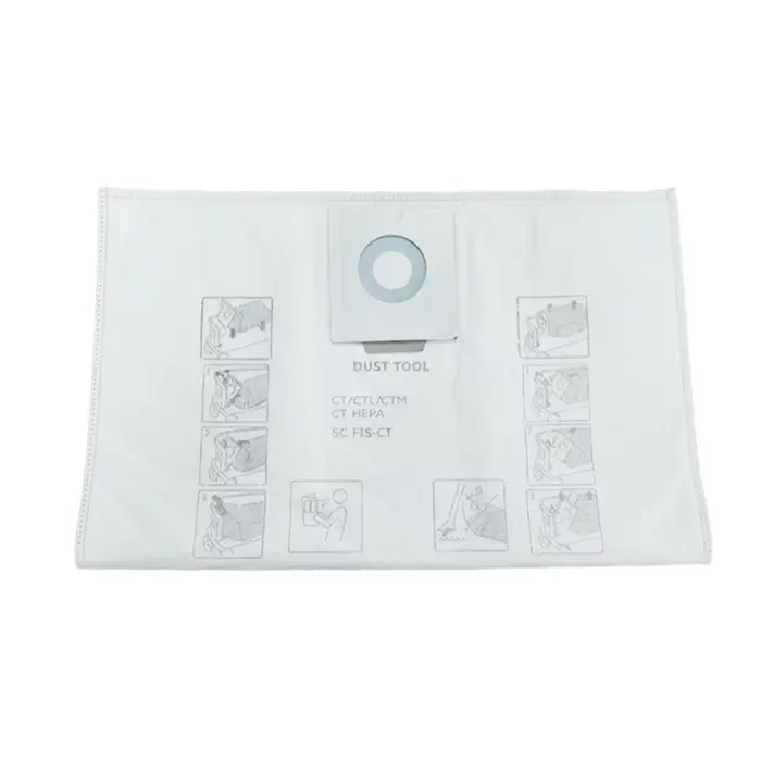 Lot de 5 sacs à poussière d'origine Festool compatibles avec CT36E