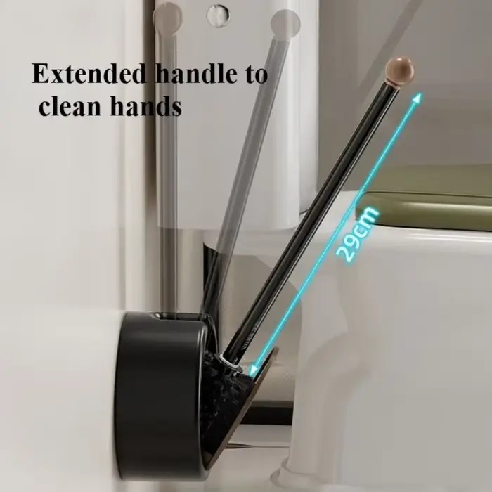Brosse de toilette murale sans poinçonnage