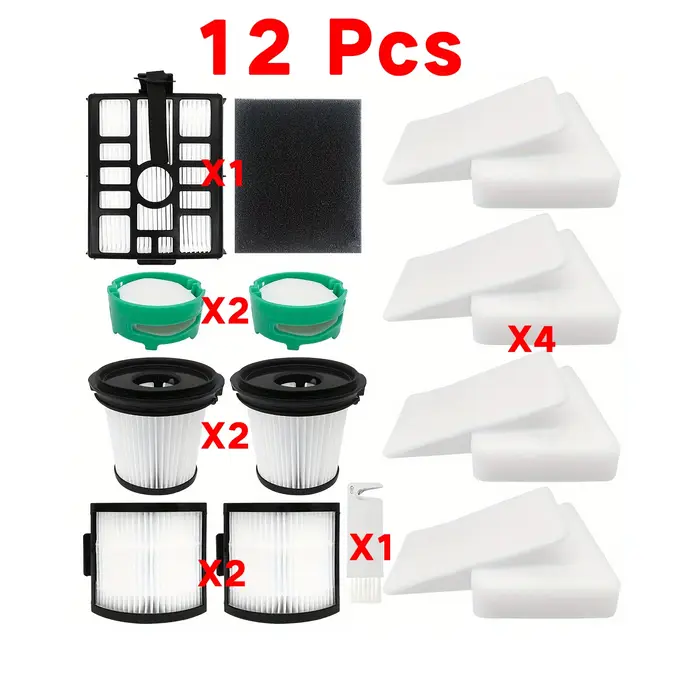 HOME TIMES 12 pièces accessoires Vacuun pour Shark IW3511/IW1111 Detect Pro nettoyeur sans fil