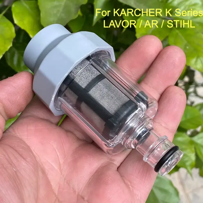 Filtre d'entrée d'eau haute pression pour lavage de voiture avec filetage G3/4 pour Karcher K2/3/4/5/7 LAVOR STIHL