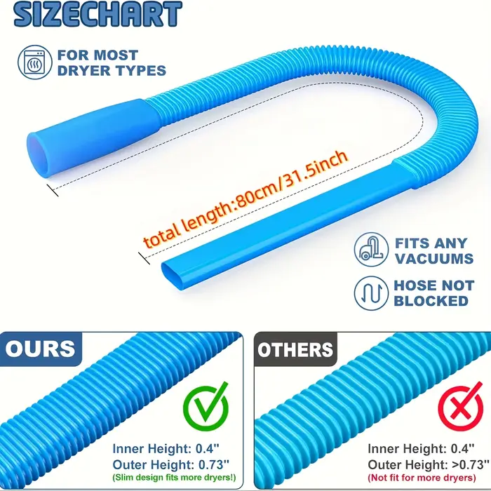 Accessoire de tuyau de nettoyage d'échappement de sèche-linge