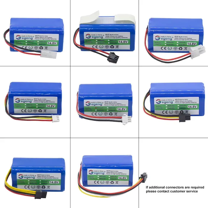 Gegeng 14.8V/14.4V 4S1P 2600mAh batterie d'aspirateur pour Panasonic/ILIFE/FLYCO/Eufy/POLARIS/RoboVac/Deebot/Conga Excellence