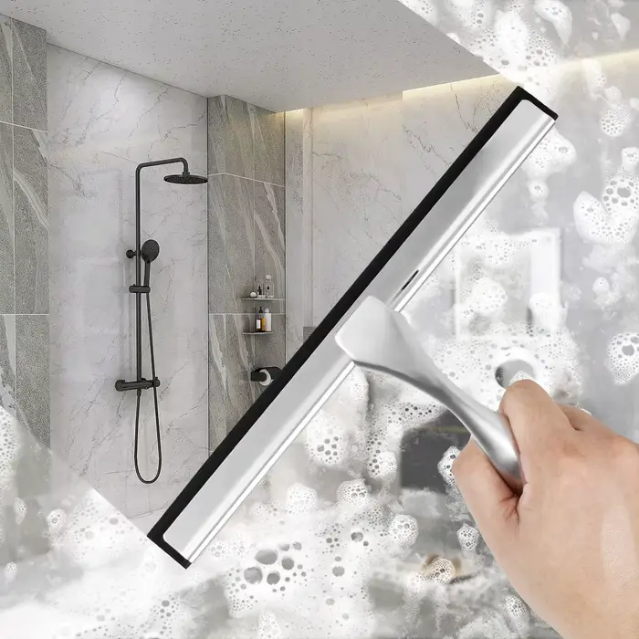 Raclette de douche en acier inoxydable
