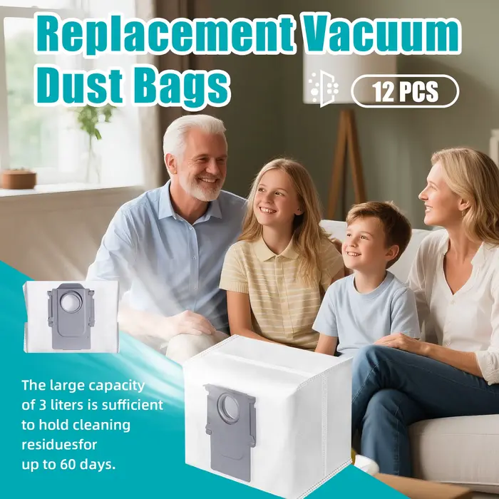 Sac à poussière de remplacement pour aspirateur Roborock S8 + / S8 Pro Ultra / S7 MaxV