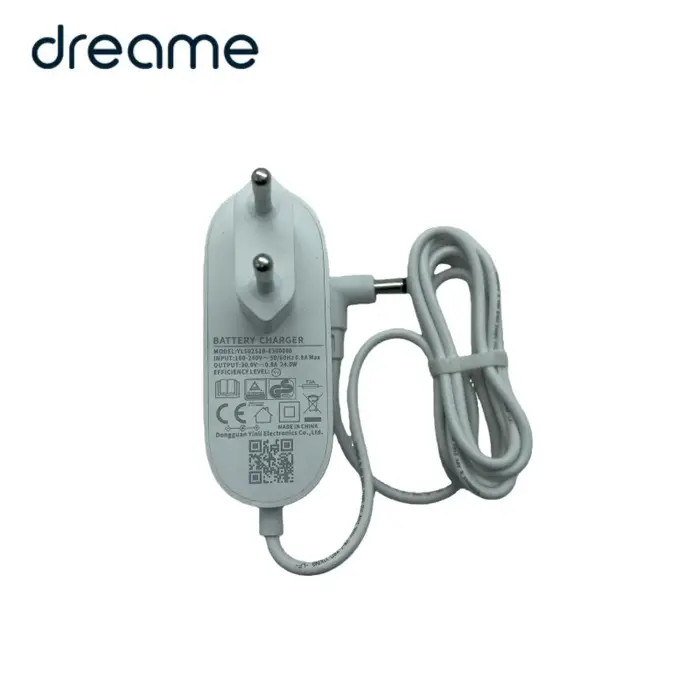 Chargeur d'origine avec prise EU pour aspirateur Dreame V9/ V10/ V11/ V12/ T10/ T20/ R10/ M12/ M13/ M14/ H12