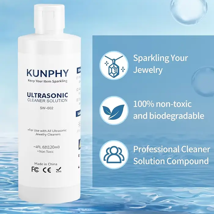 Solution de nettoyage ultrasonique pour bijoux