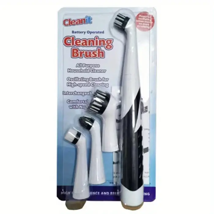 Outil de nettoyage de brosse penchée avec 4 brosses