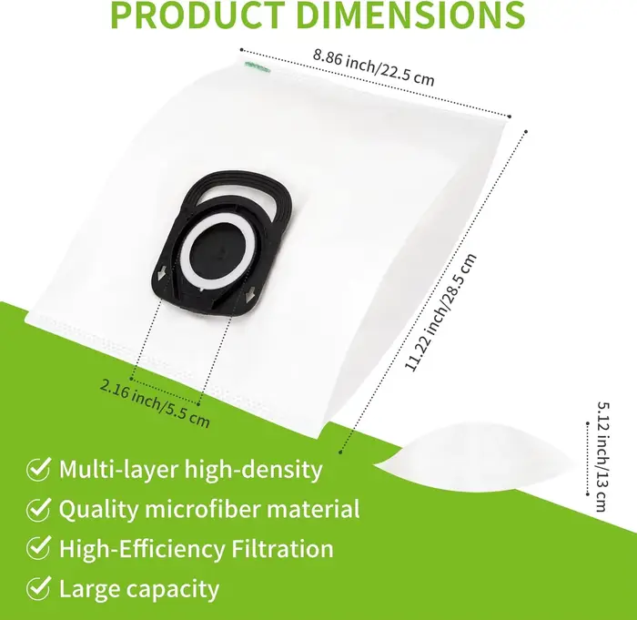 Sacs Hygiène+ ZR200520 ZR200720 ZR200920 Compatibles avec Rowenta Tefal Moulinex Silence Force