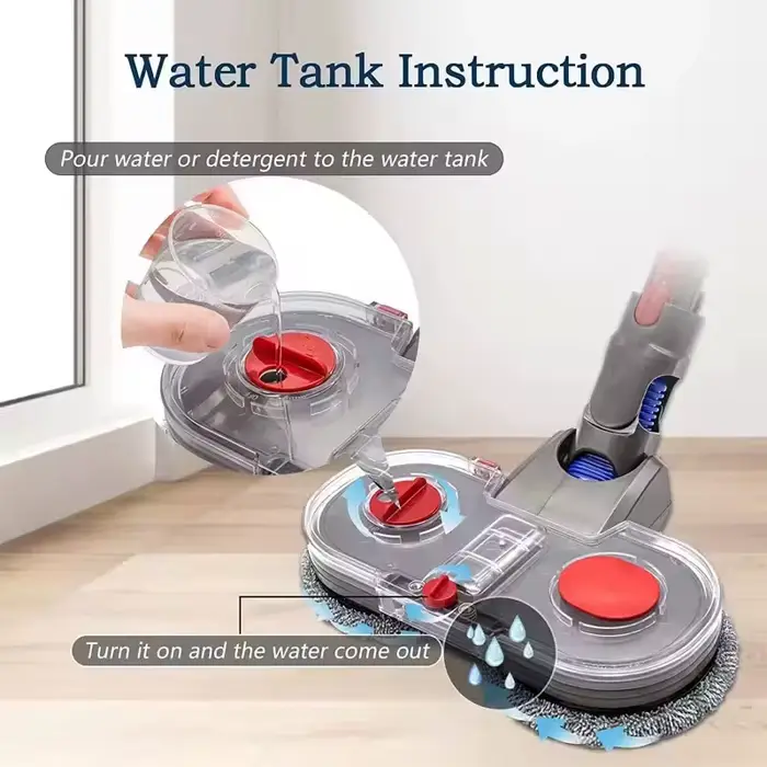 Tête de vadrouille électrique pour aspirateur Dyson V7 V8 V10 V11 V15