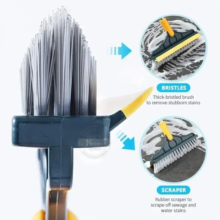 Brosse de sol rotative 2 en 1
