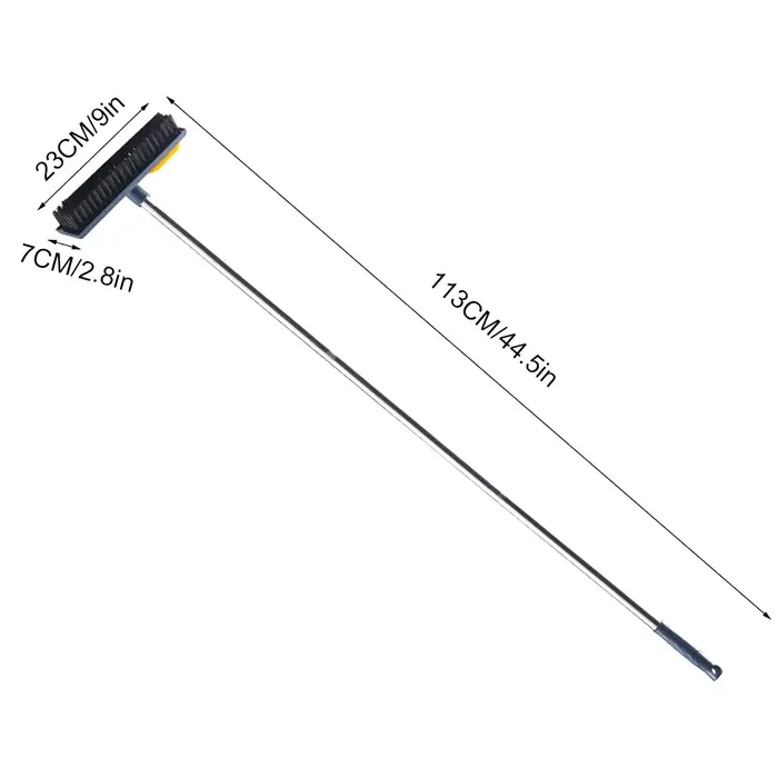 Brosse à récurer 2 en 1 à manche long pour livres de douche