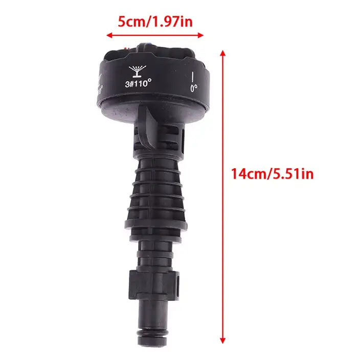 1 pièce Buse de nettoyage haute pression multifonction 6-en-1 pour lavage de voiture
