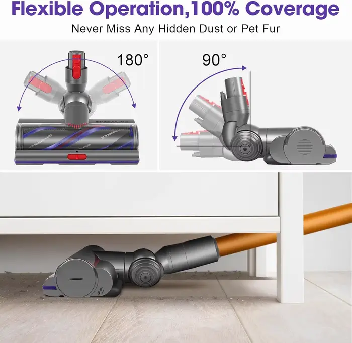 Tête de nettoyage anti-enchevêtrement pour housses Dyson V11 V15 V10 V8 V7