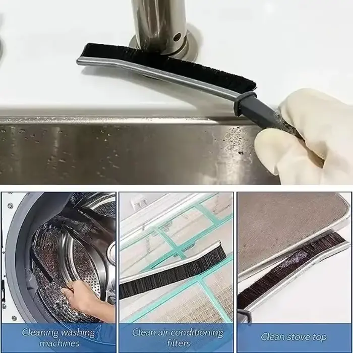Brosse de nettoyage de crevasses à poils durs