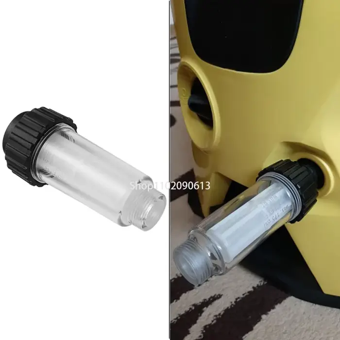 Filtre à eau pour nettoyeur haute pression Karcher K2 K3 K4 K5 K6 K7 G 3/4'' avec 2 cartouches filtrantes pour Lavor et Nilfisk